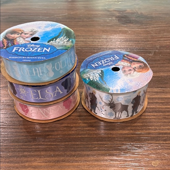 Disney | Other | Lot Of 4 Offray Disney Frozen Ribbon Collection Olaf Elsa Anna Etc | Poshmark